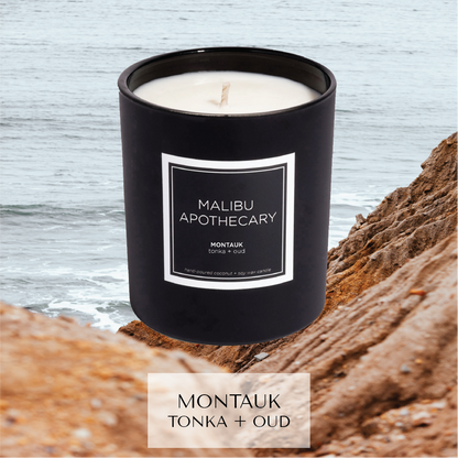 Matte Black Candle Montauk