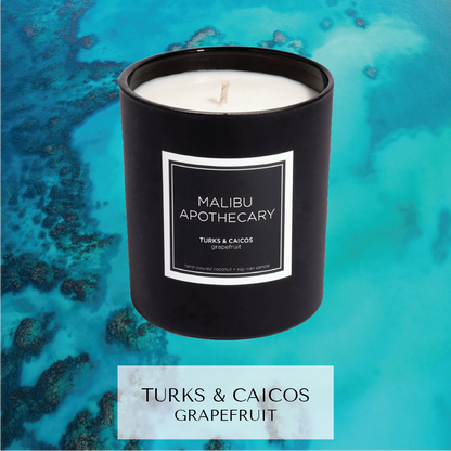 Matte Black Candle Turks & Caicos