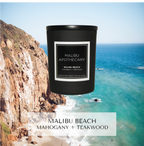 Mini Matte Black Candle Malibu Beach