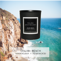 Mini Matte Black Candle Malibu Beach