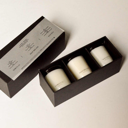 Mini Wellness Candle Gift Set Black