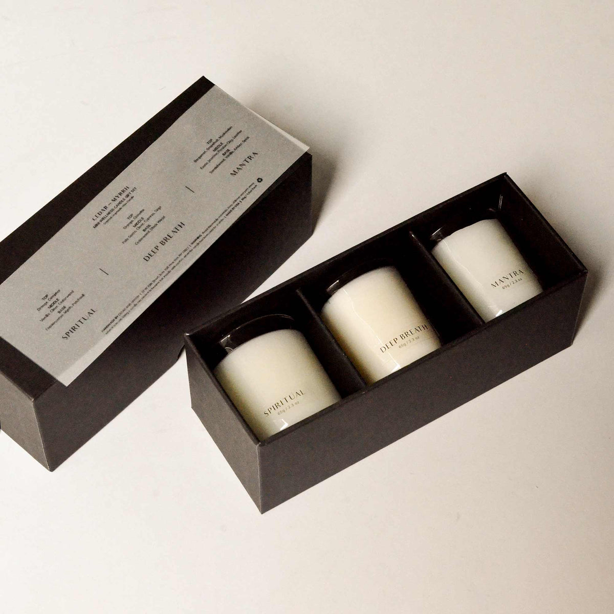 Mini Wellness Candle Gift Set Black