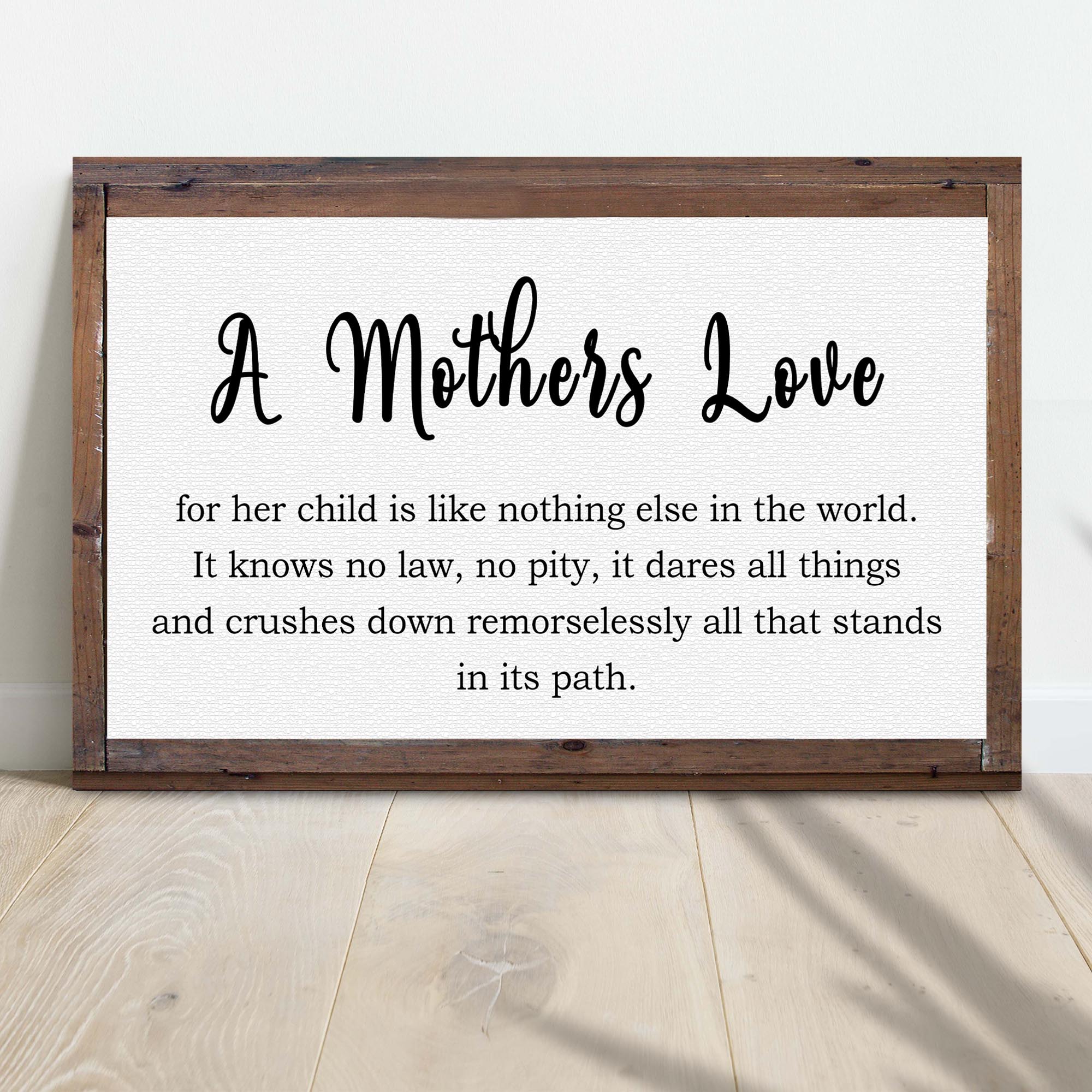 A Mother's Love For Her Child Sign Secondary image