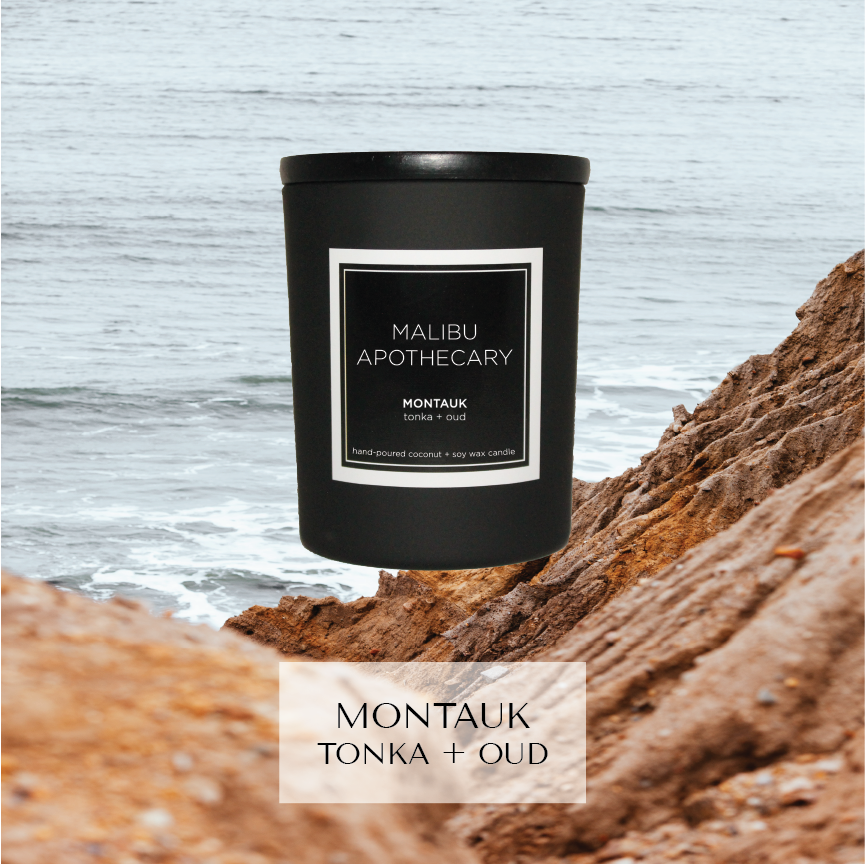 Mini Matte Black Candle Montauk