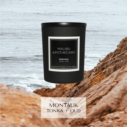 Mini Matte Black Candle Montauk