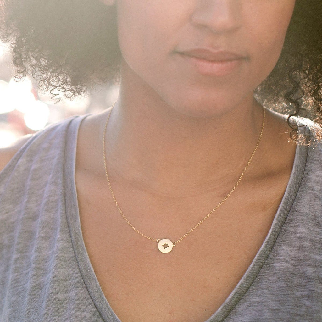 Mother's Day Gift From Husband Compass Necklace
