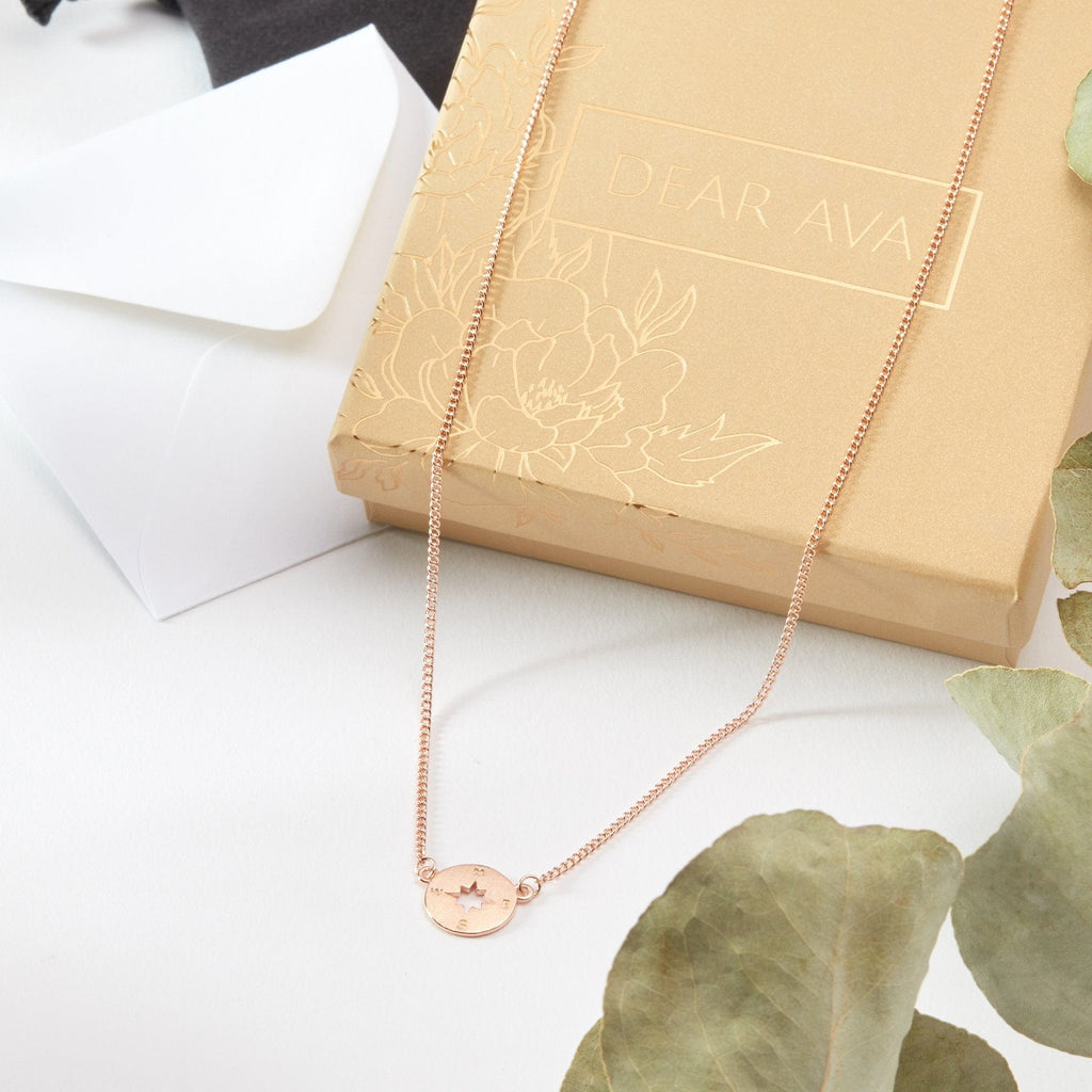 Mother's Day Gift From Husband Compass Necklace