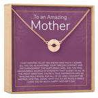 Mother's Day Gift From Husband Compass Necklace Rose Gold