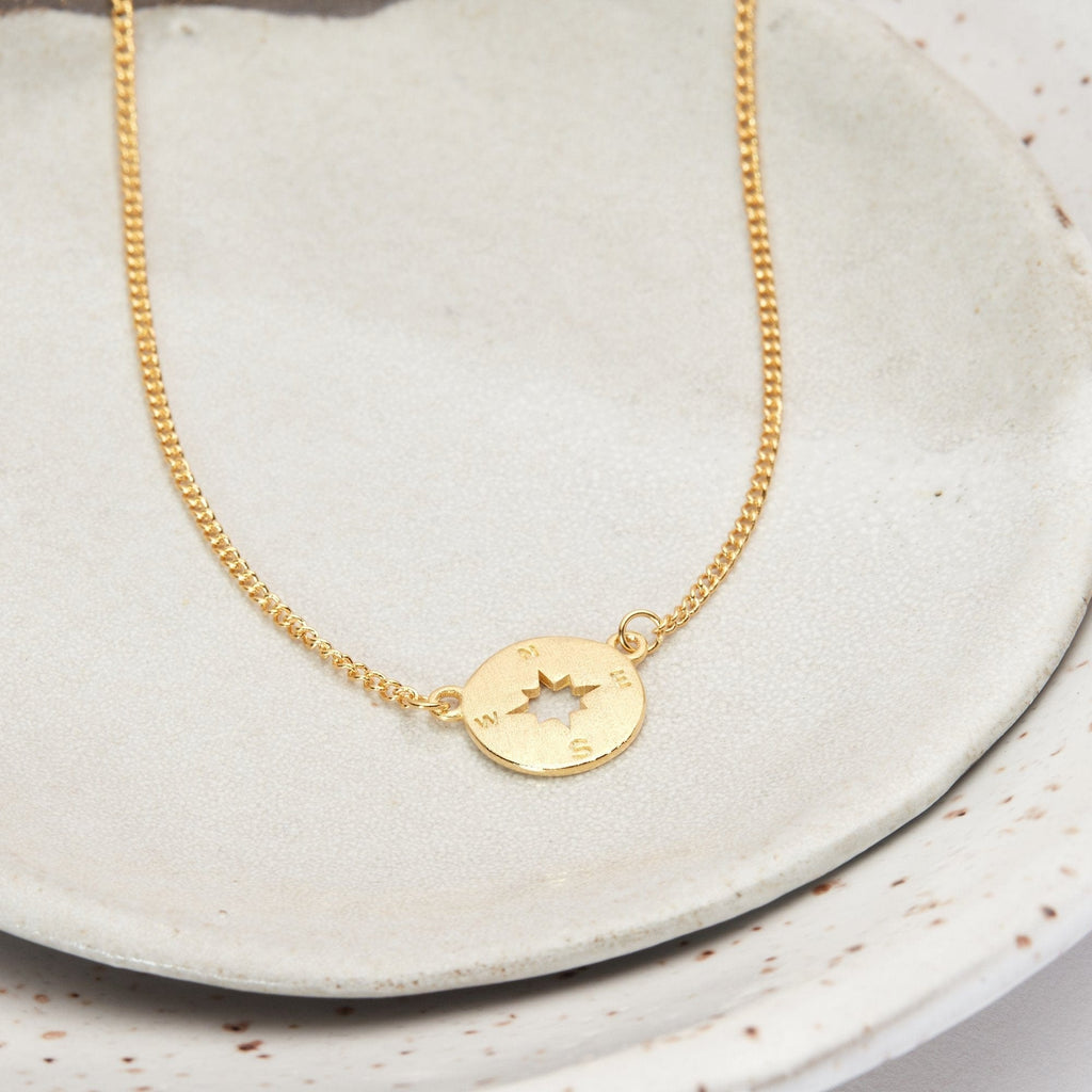 Mother's Day Gift From Husband Compass Necklace