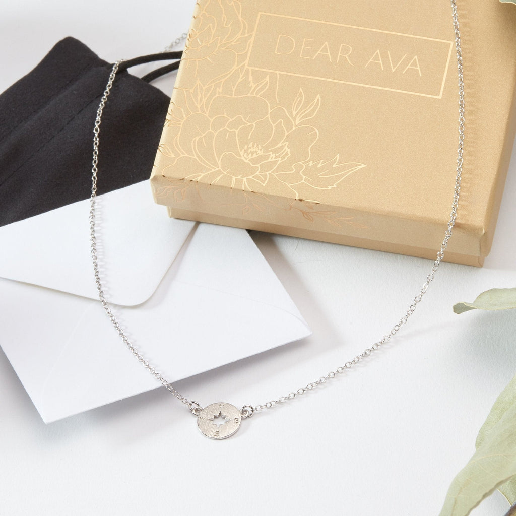 Mother's Day Gift From Husband Compass Necklace
