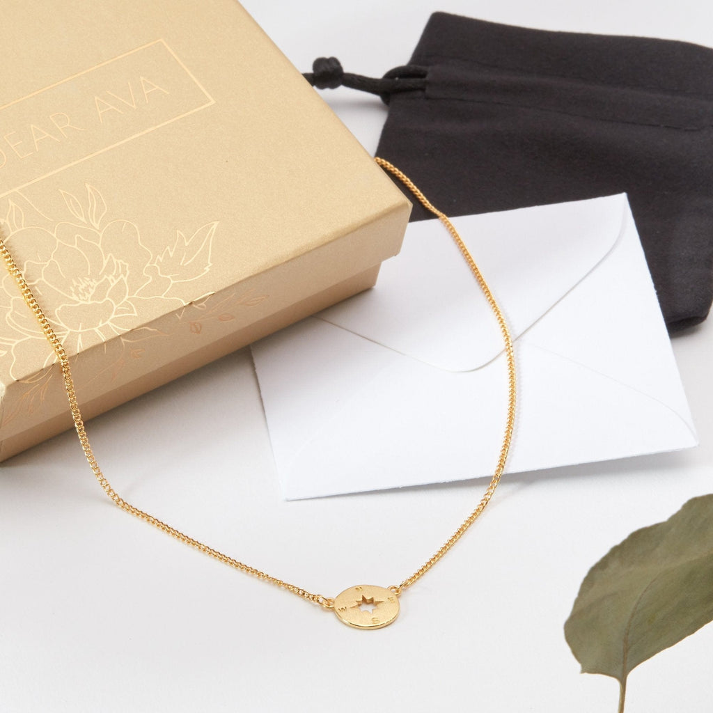 Mother's Day Gift From Husband Compass Necklace