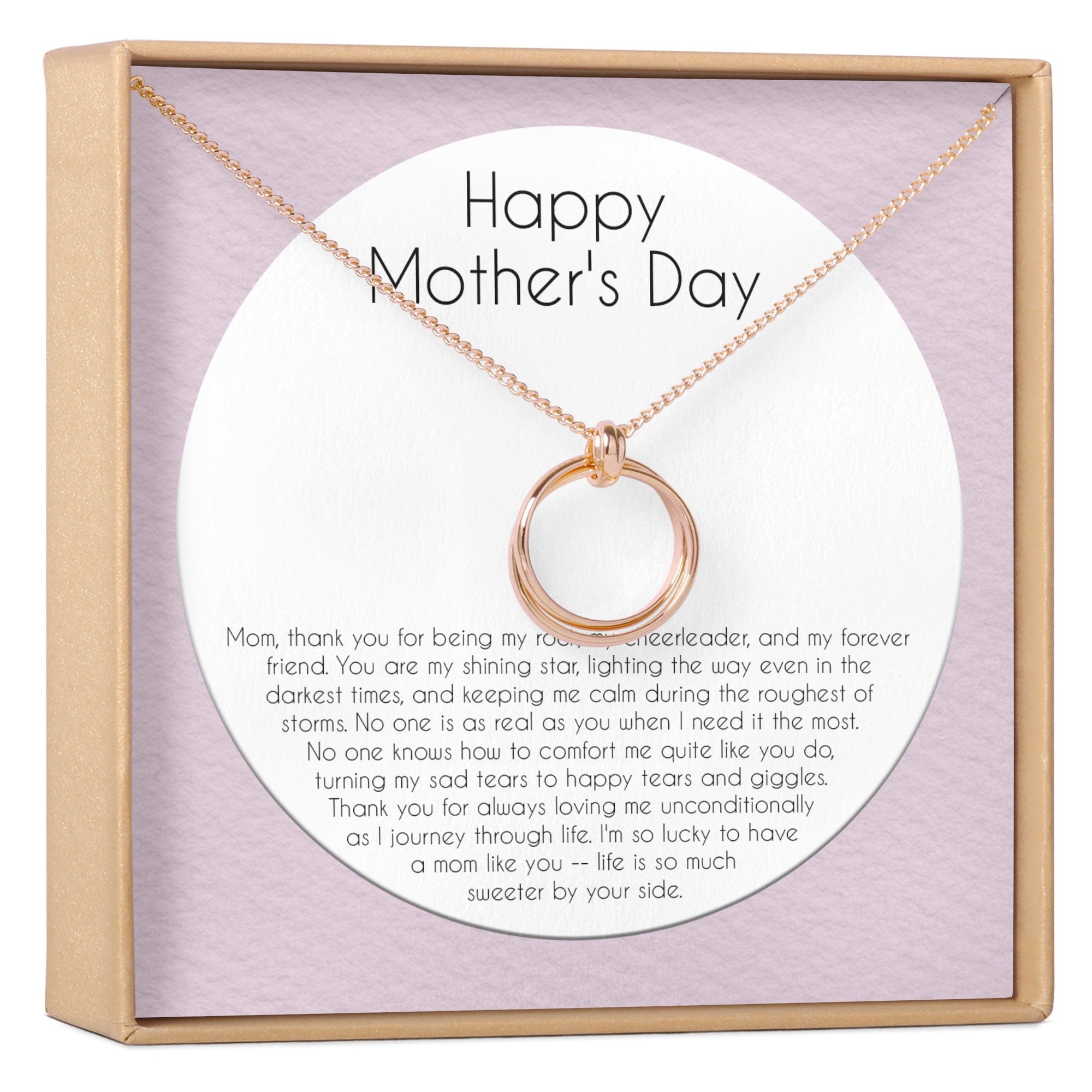 Mother's Day Necklace Rose Gold