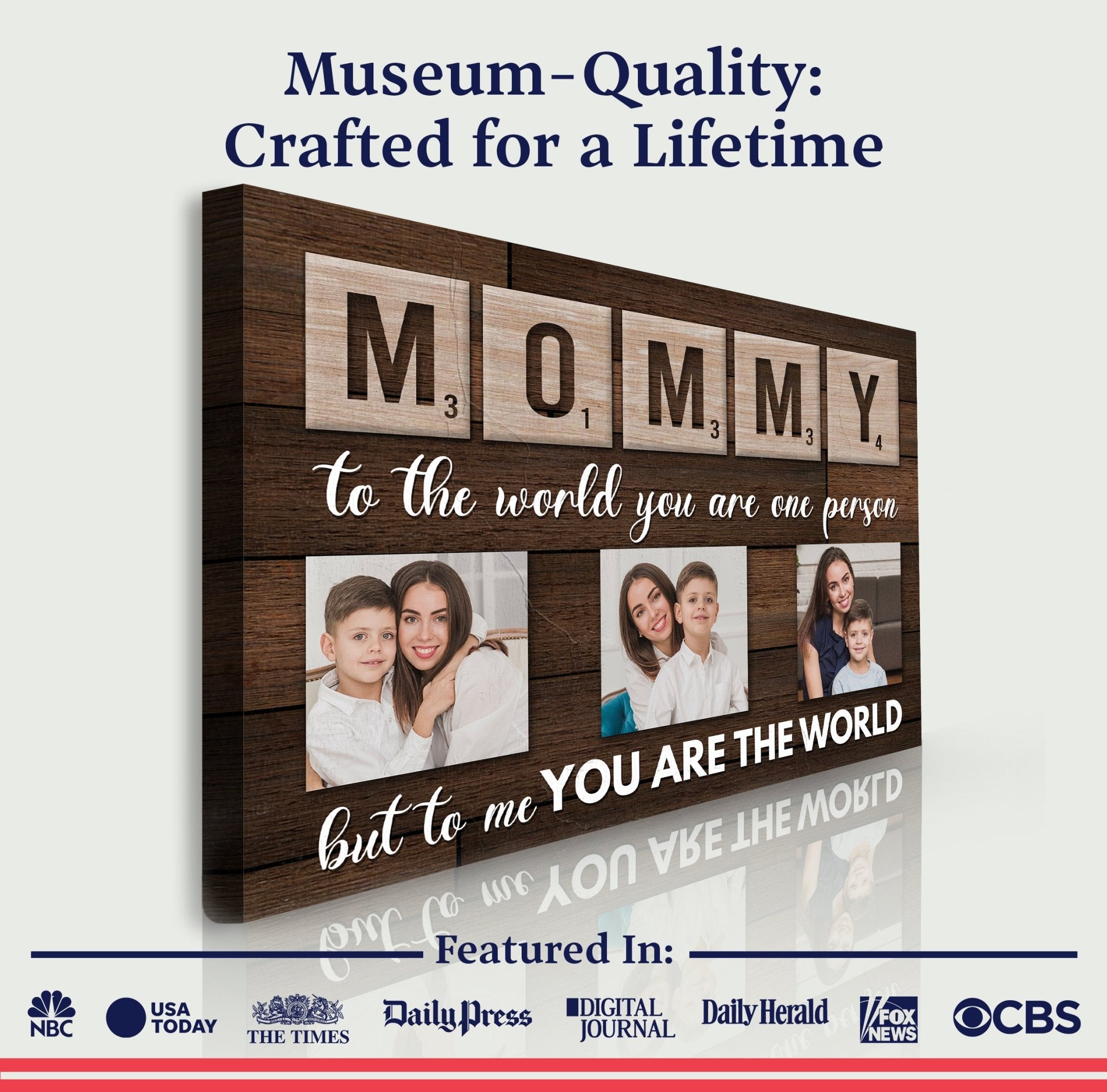 Mother's Day Sign To Me You Are The World