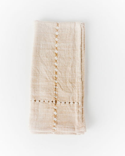 Pulled Cotton Napkins Rattan