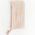 Stone Washed Linen Tasseled Napkins Blush Set of 2