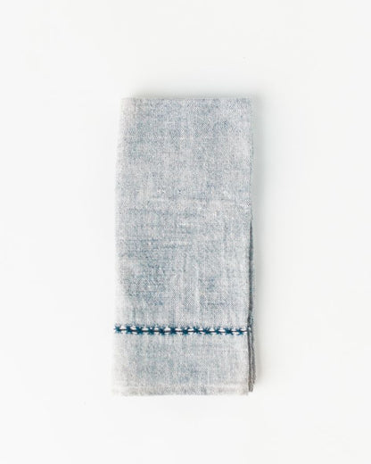 Pulled Cotton Napkins Navy
