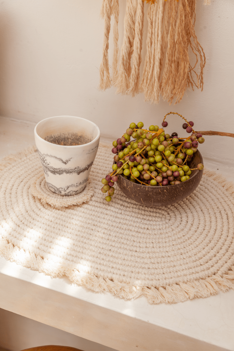 Organic Cotton Macrame Placemat Secondary image