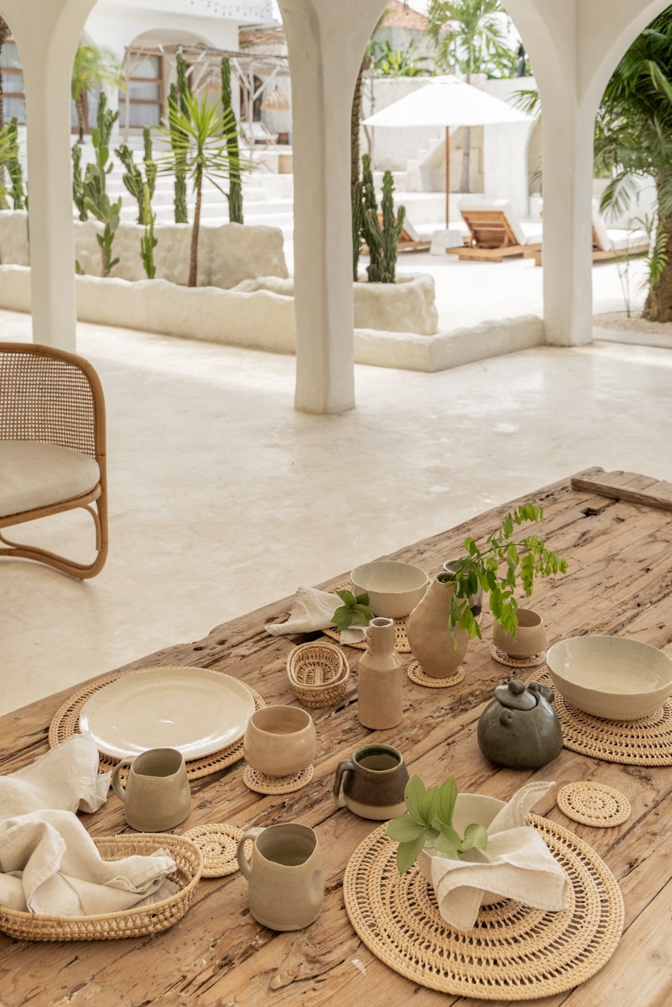 Oval Rattan Basket Set Secondary image