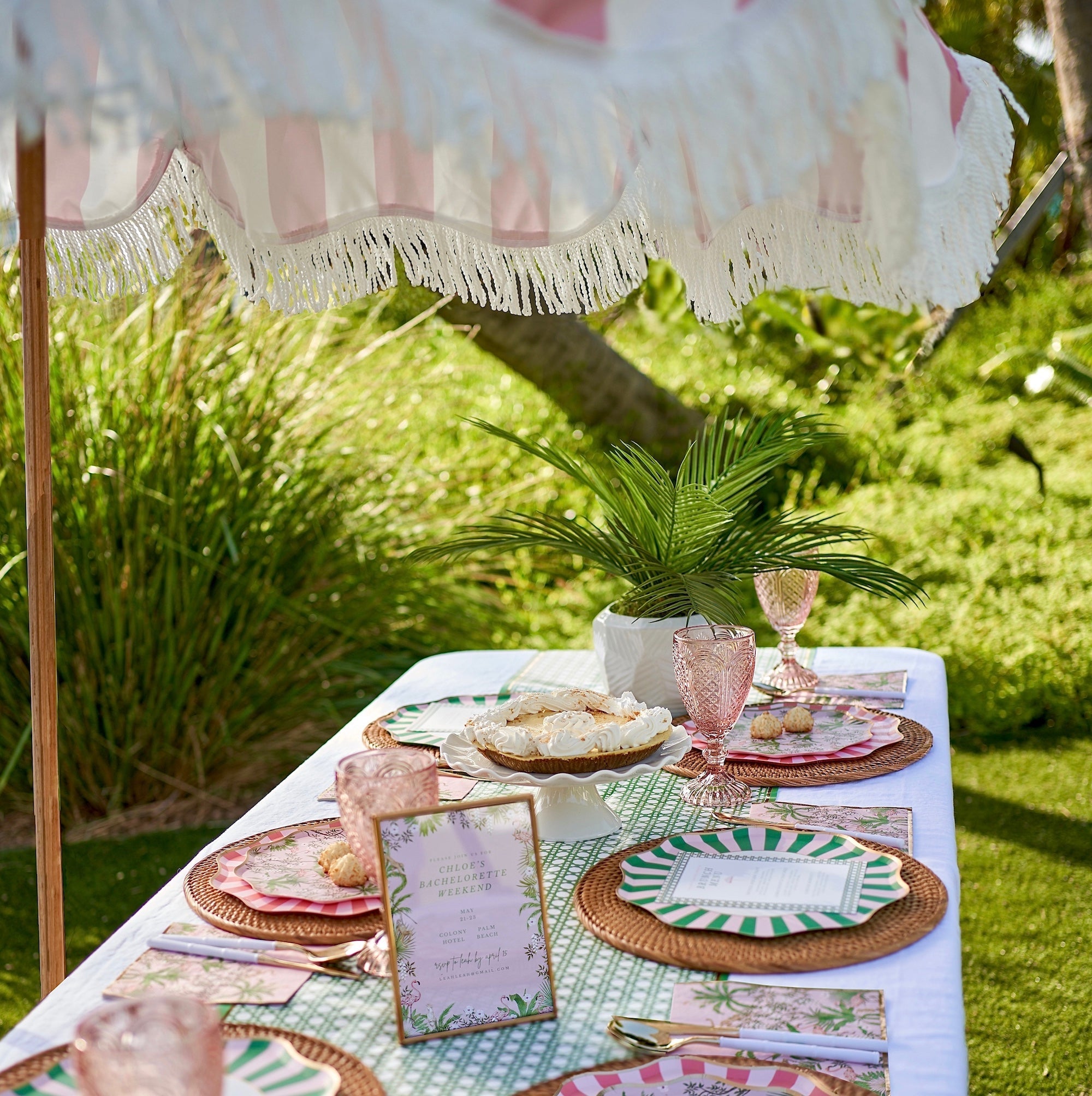 Palm Beach - Cabana Stripe Cocktail Napkins Secondary image