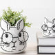 Set of 2 Eyeglass Bunny Planters