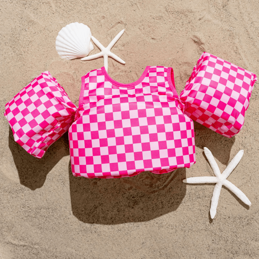 Pink Checkered Kids Float Secondary image