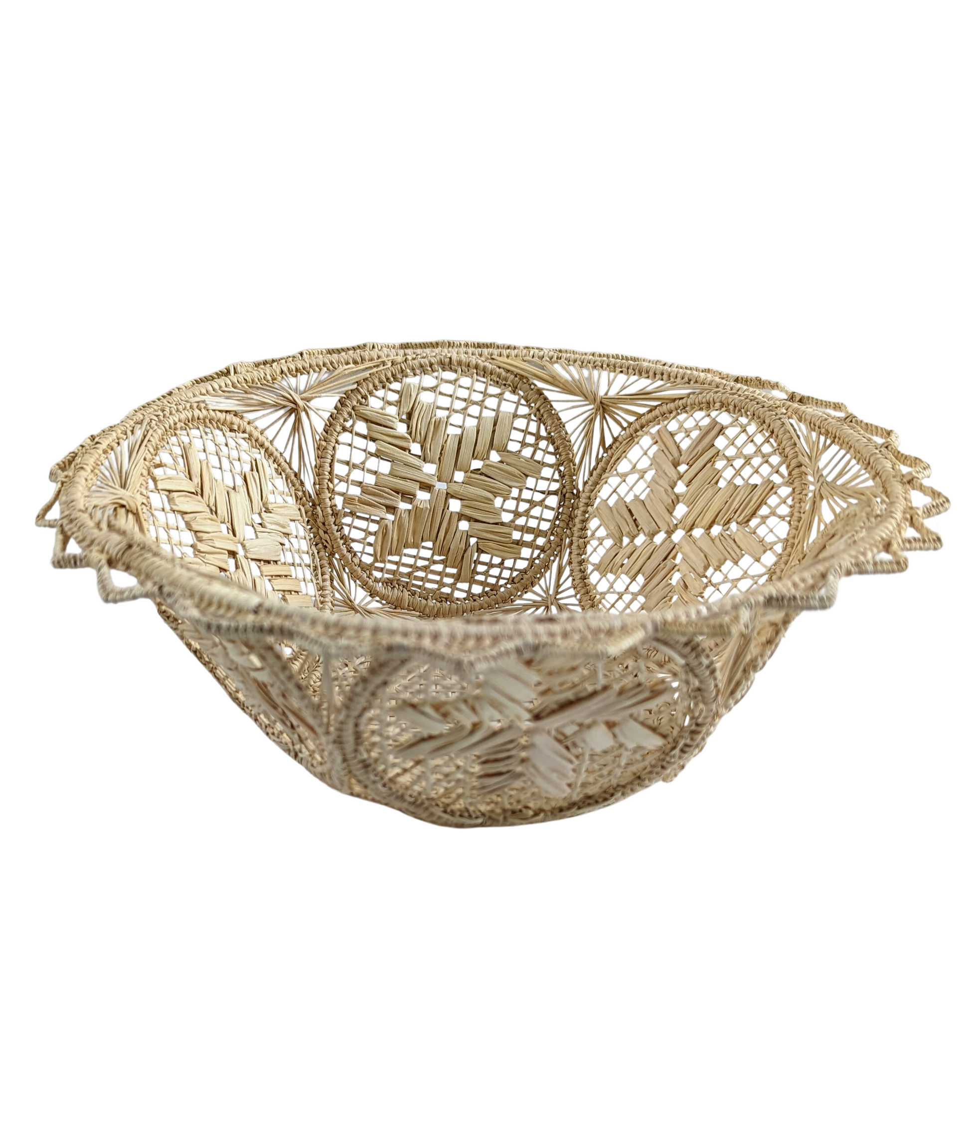Starburst Handwoven Iraca Bread Basket