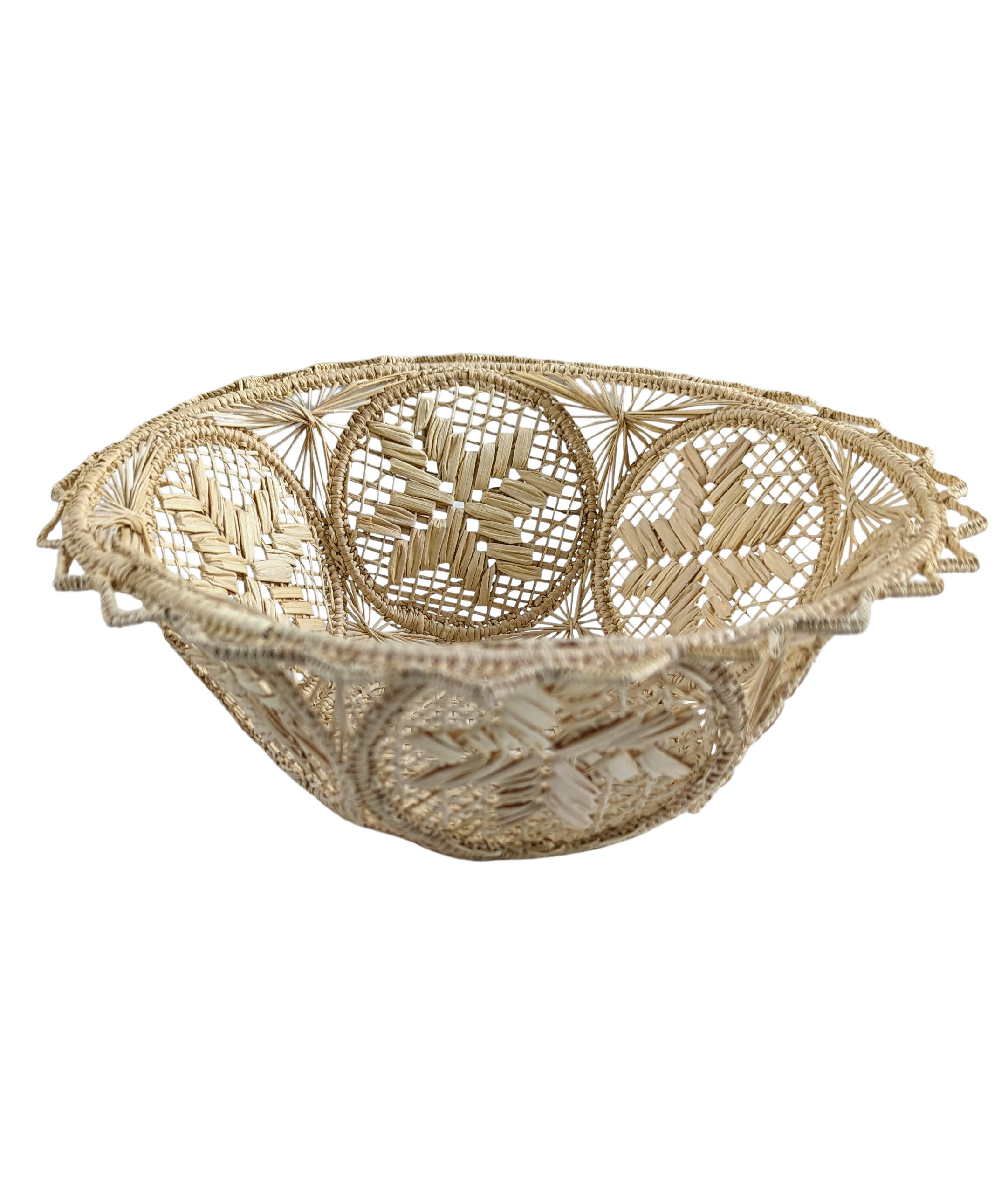 Starburst Handwoven Iraca Bread Basket