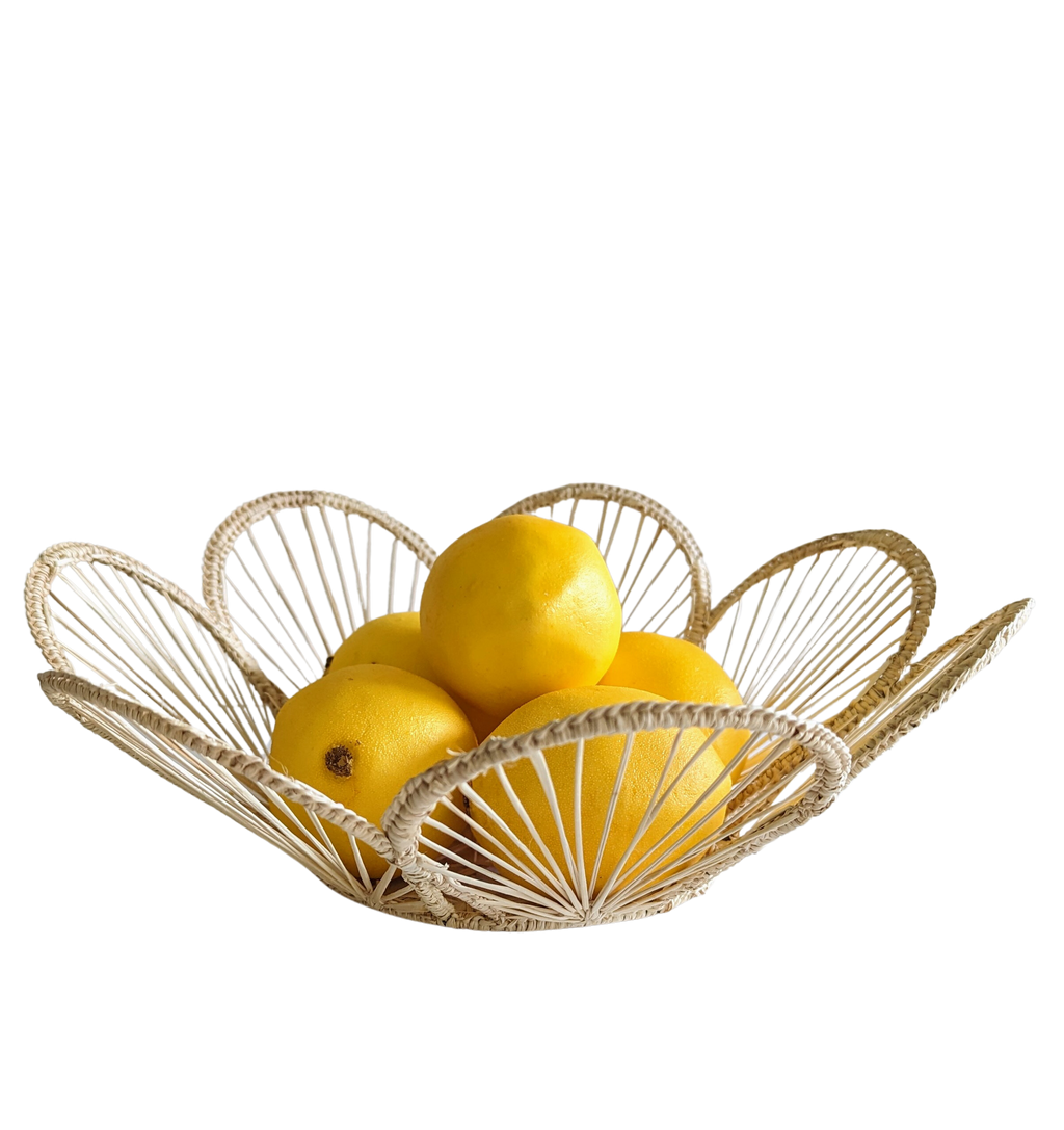 12" Scalloped Woven Bread Basket
