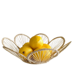 12" Scalloped Woven Bread Basket