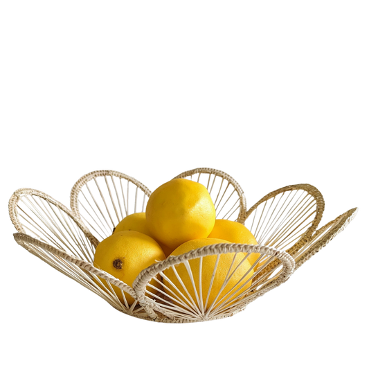 12" Scalloped Woven Bread Basket