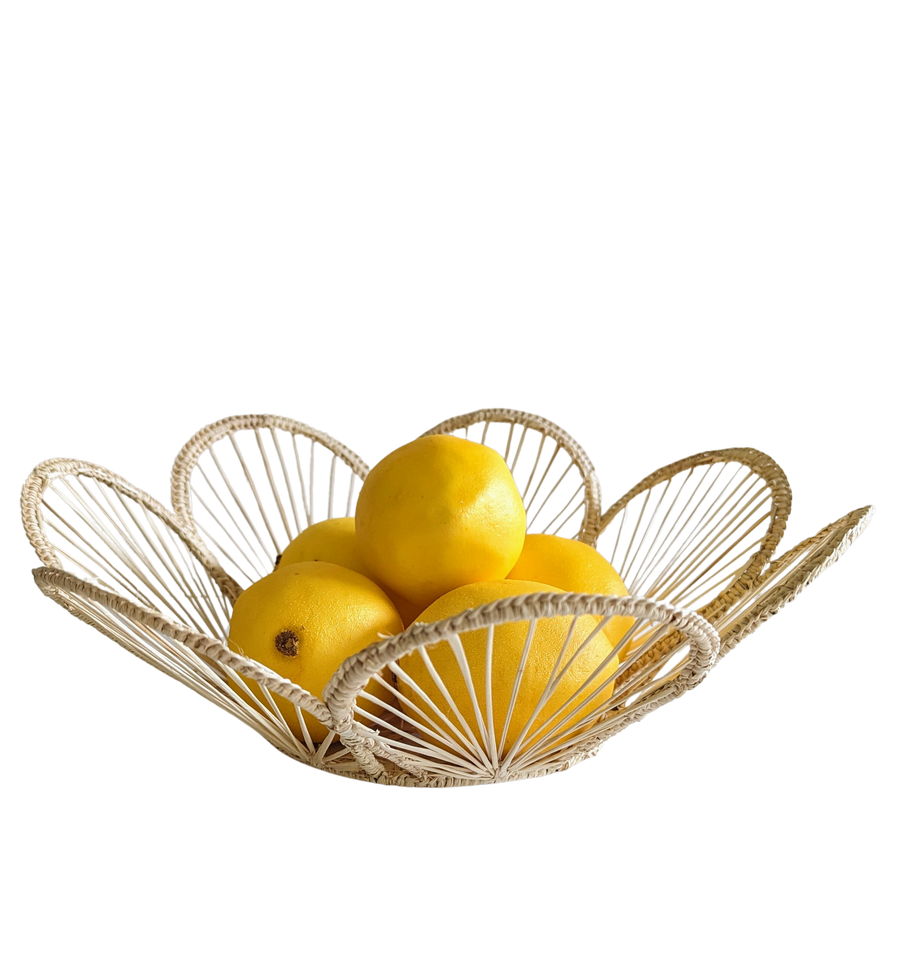 12" Scalloped Woven Bread Basket