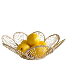 12" Scalloped Woven Bread Basket