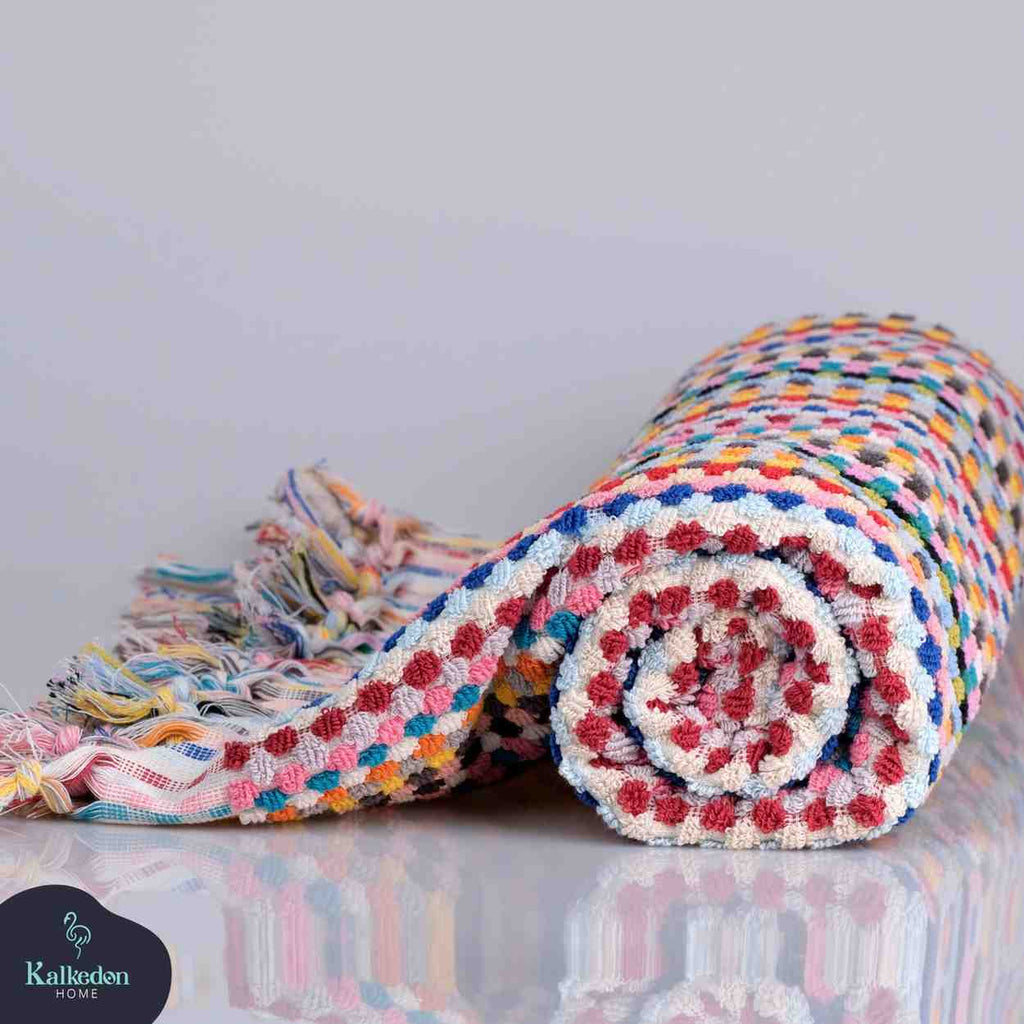 Pom Pom Bath Towel
