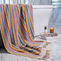Pom Pom Bath Towel Rainbow