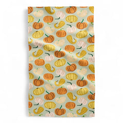 Pumpkins & Gourds Geometry Tea Towel