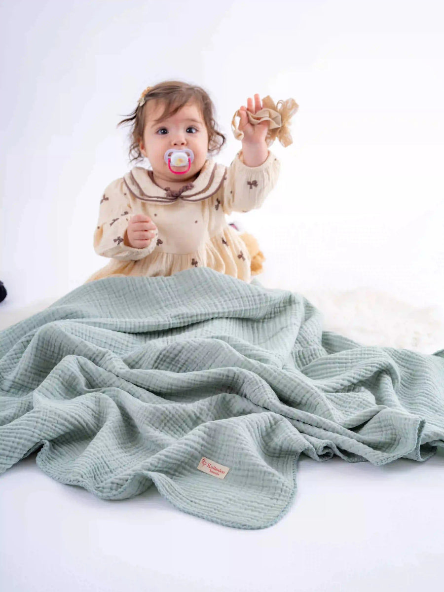 Quilted 4 Layers Muslin Blanket