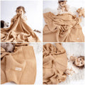 Quilted 4 Layers Muslin Blanket Beige