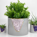 6 inch Rose Quartz Planter