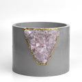 6 inch Rose Quartz Planter