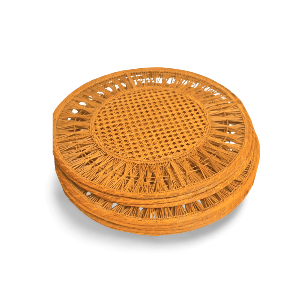 Radiant Woven Placemat Solid Color Tan