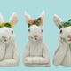 Floral Easter Bunny , 3 Style Options