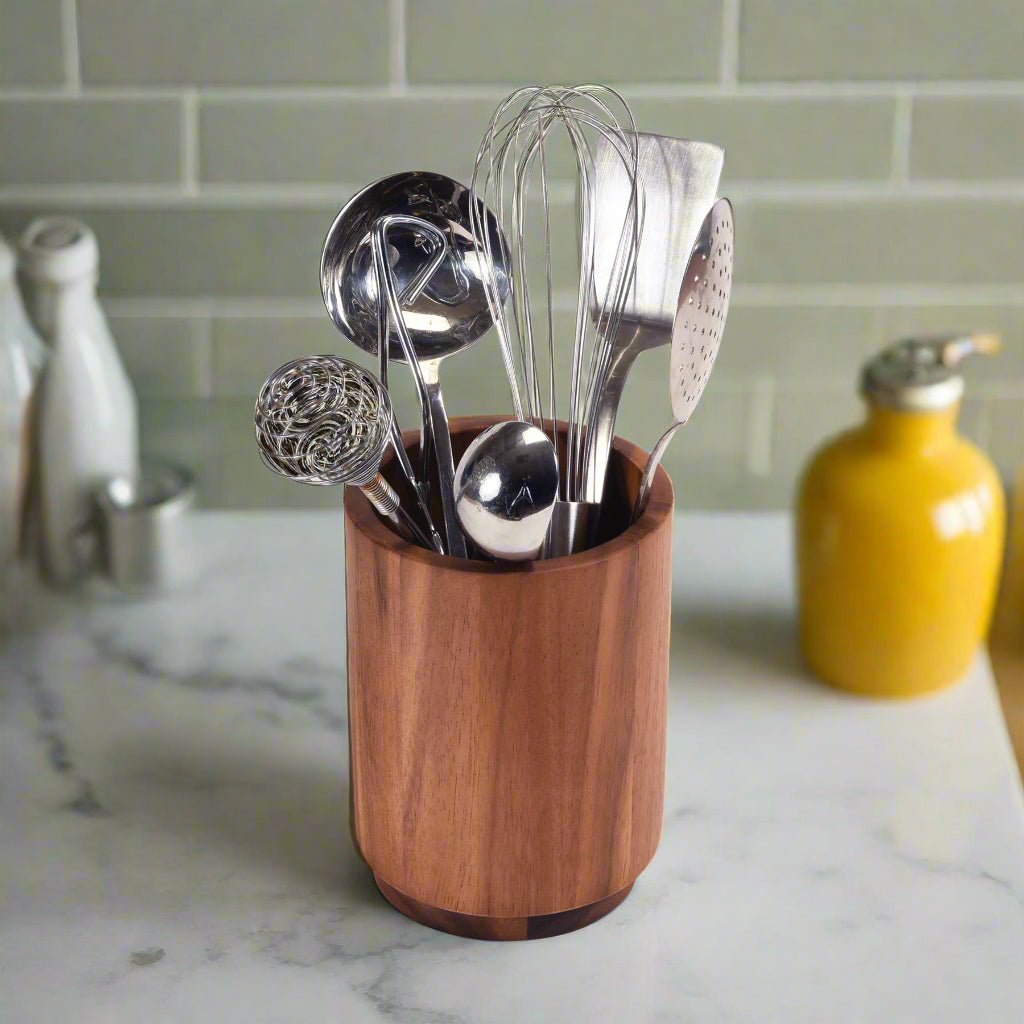 Rotating Lazy Susan Utensil Holder Medium