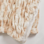 Ruched Faux Fur Throw Blanket – Alondra Collection