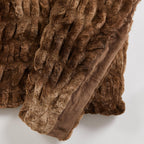 Ruched Faux Fur Throw Blanket – Alondra Collection