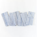 Pulled Cotton Napkins Blue Set of 6