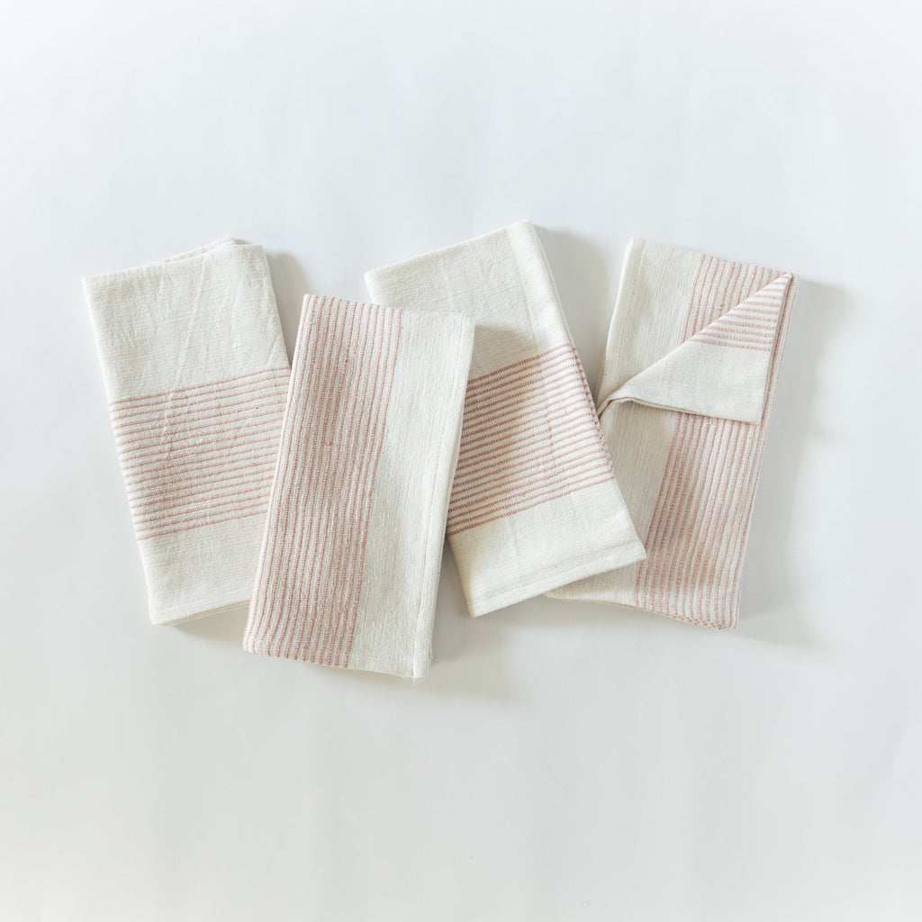 Riviera Cotton Napkins Blush Set of 4