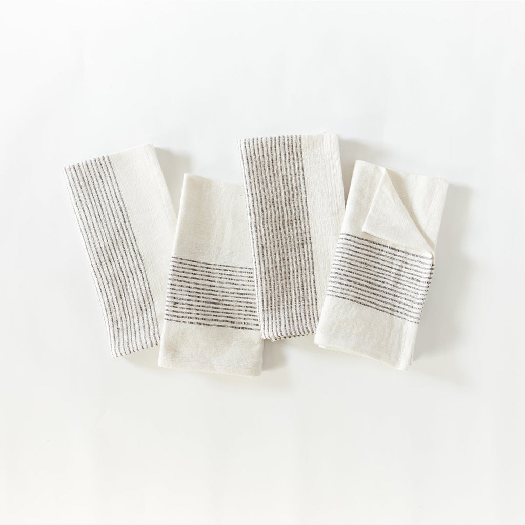 Riviera Cotton Napkins Grey Set of 4