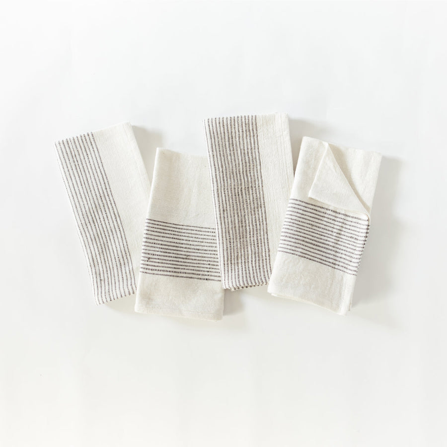 Riviera Cotton Napkins Grey Set of 4