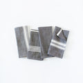 Aden Cotton Dinner Napkin Grey with Natural Set of 4