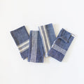 Aden Cotton Dinner Napkin Navy with Natural Set of 4